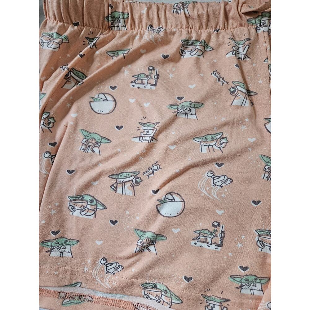 Star Wars Baby Yoda PJ Pajama Shorts Size M Ladies - Picture 2 of 6